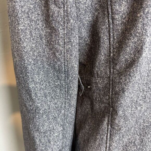 GERRY jacket | fleece lined mid length jacket | medium | gray | hoodie - Picture 8 of 13